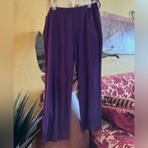 Brand Susan Graver, size large, color purple, material rayon and spandex.